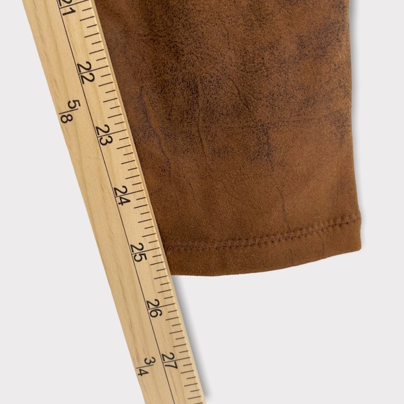 Free People Brown Vegan Suede Leggings Pants - Picture 8 of 9